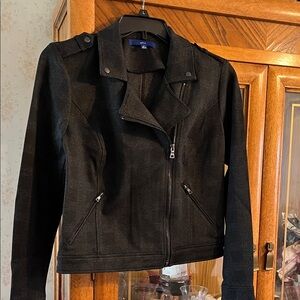 Apt. 9 Women's Black Leather Jacket